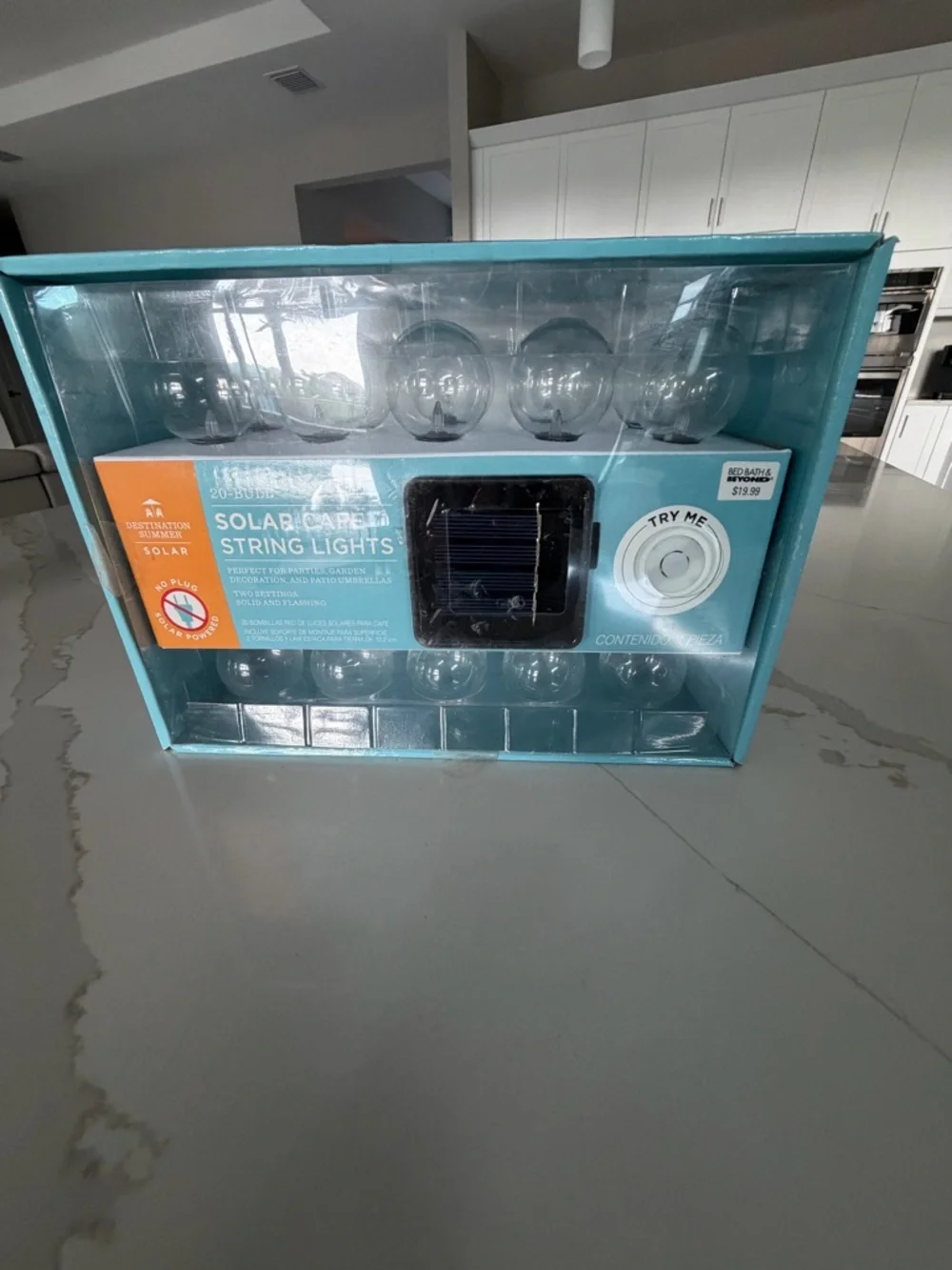 Solar G40 String Lights - Clear Bulbs
